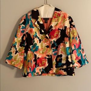 Molly & Maxx Floral Blazer. Size Large